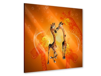 Acrylglasbild Giraffen Kinder
